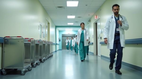 La vie quotidienne des professionnels au centre hospitalier